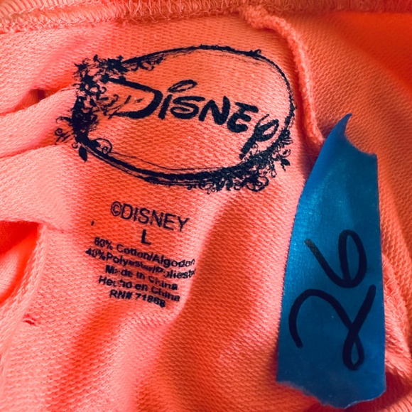 Disney Aladdin Jasmine Classic Long Sleeve Top with Sexy Cutout Back Size L - Picture 5 of 7